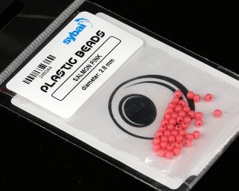 Plastic Beads, 2.8 mm, Salmon Pink